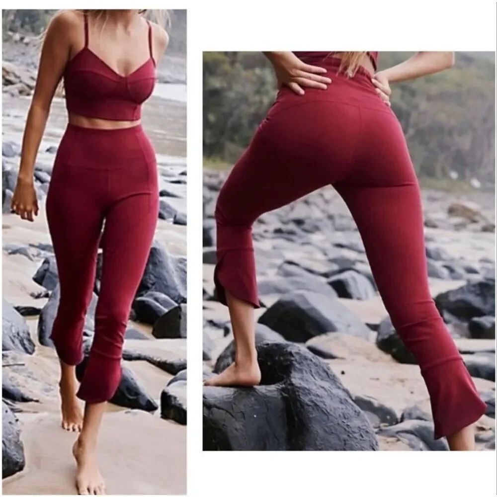 Free people movement Meant To Be Leggings Varsity Red size small